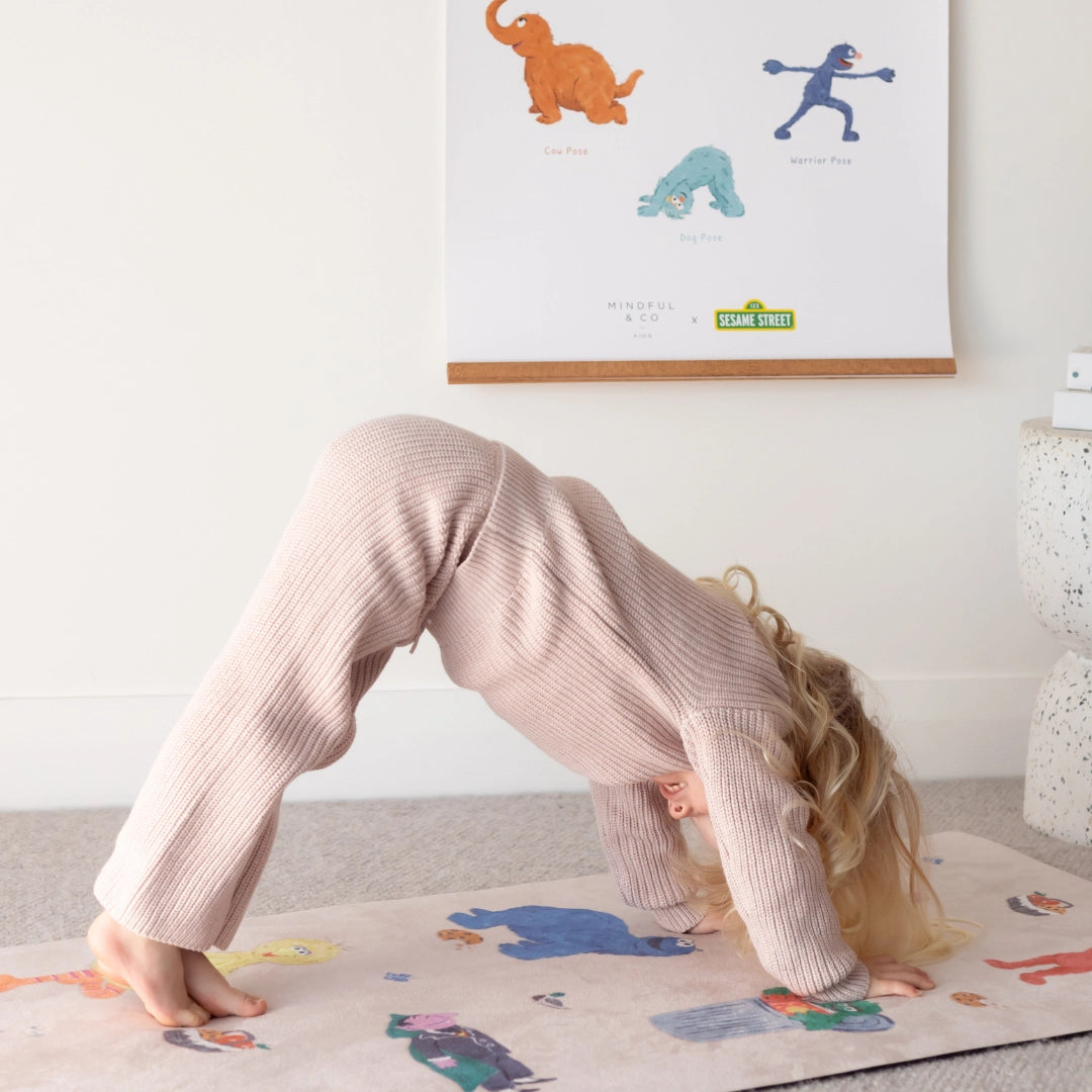 Double-Sided Sesame Street Yoga Poses Print