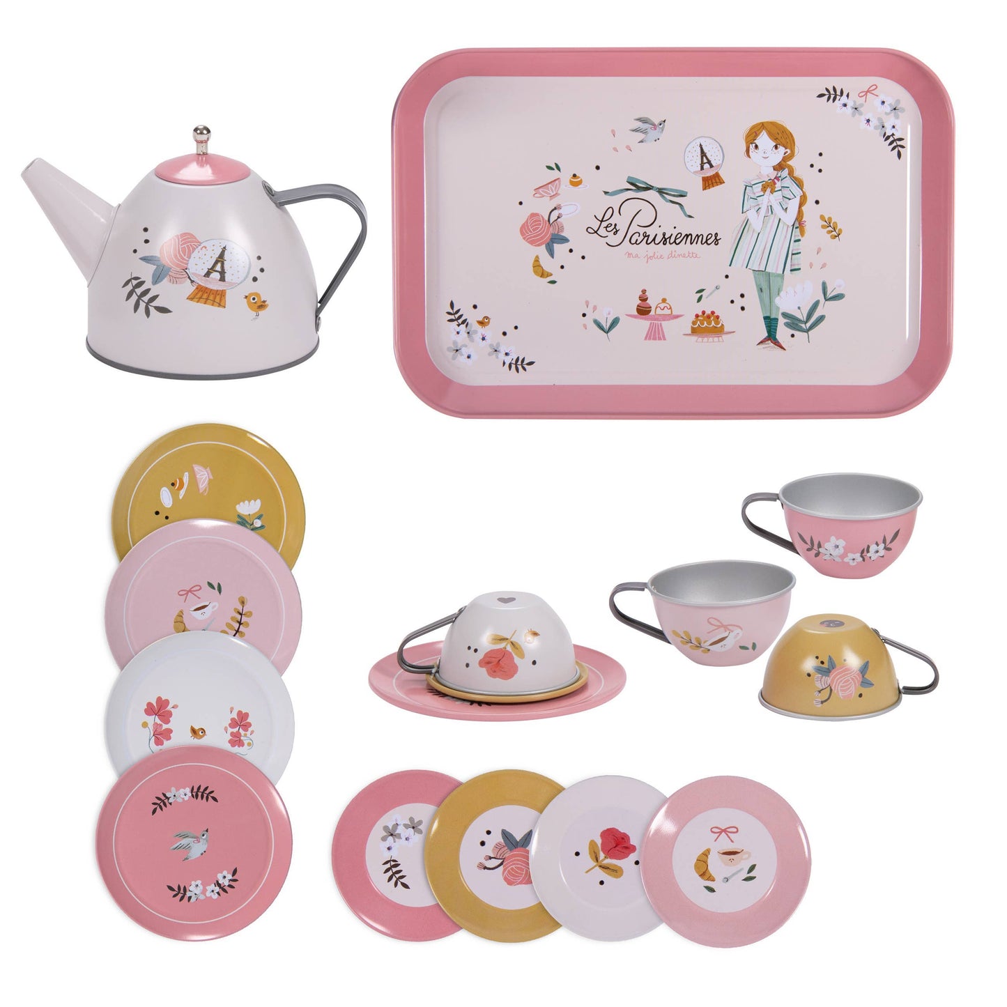 Parisian Tea Party Metal Set