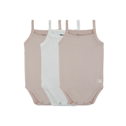 Mauve Bamboo Bodysuits 3-Pack