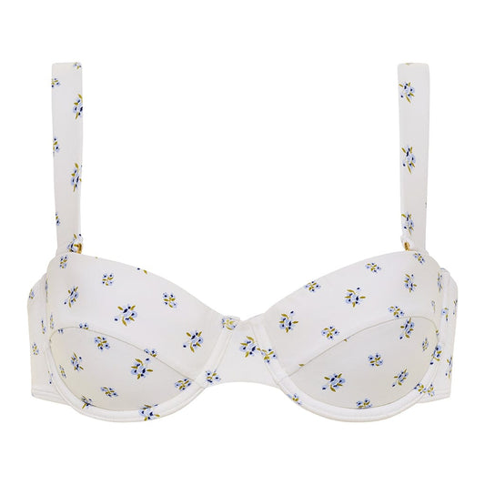 Heidi Floral Bustier Bikini Top