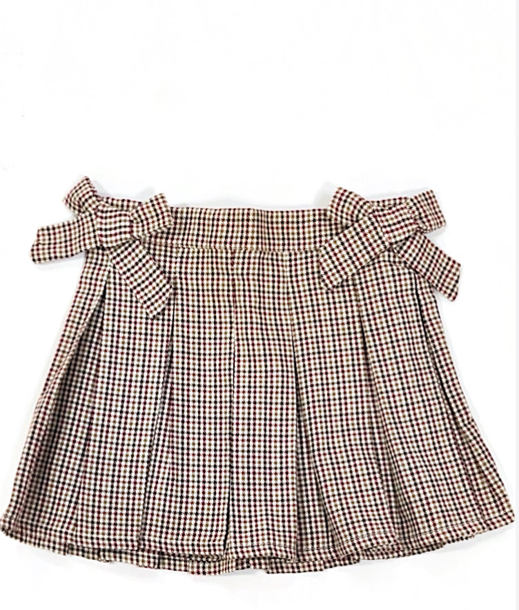 Mini Pleated Plaid Skirt