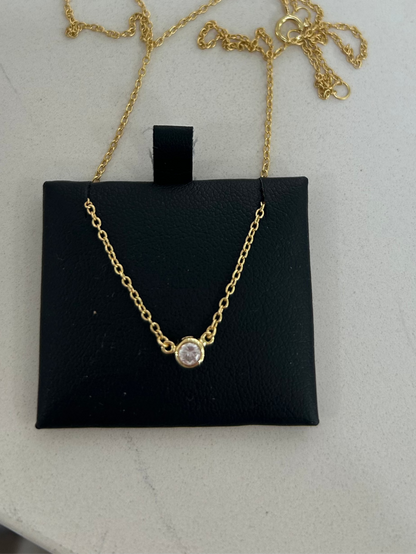 Gold Briati Charm Necklace: