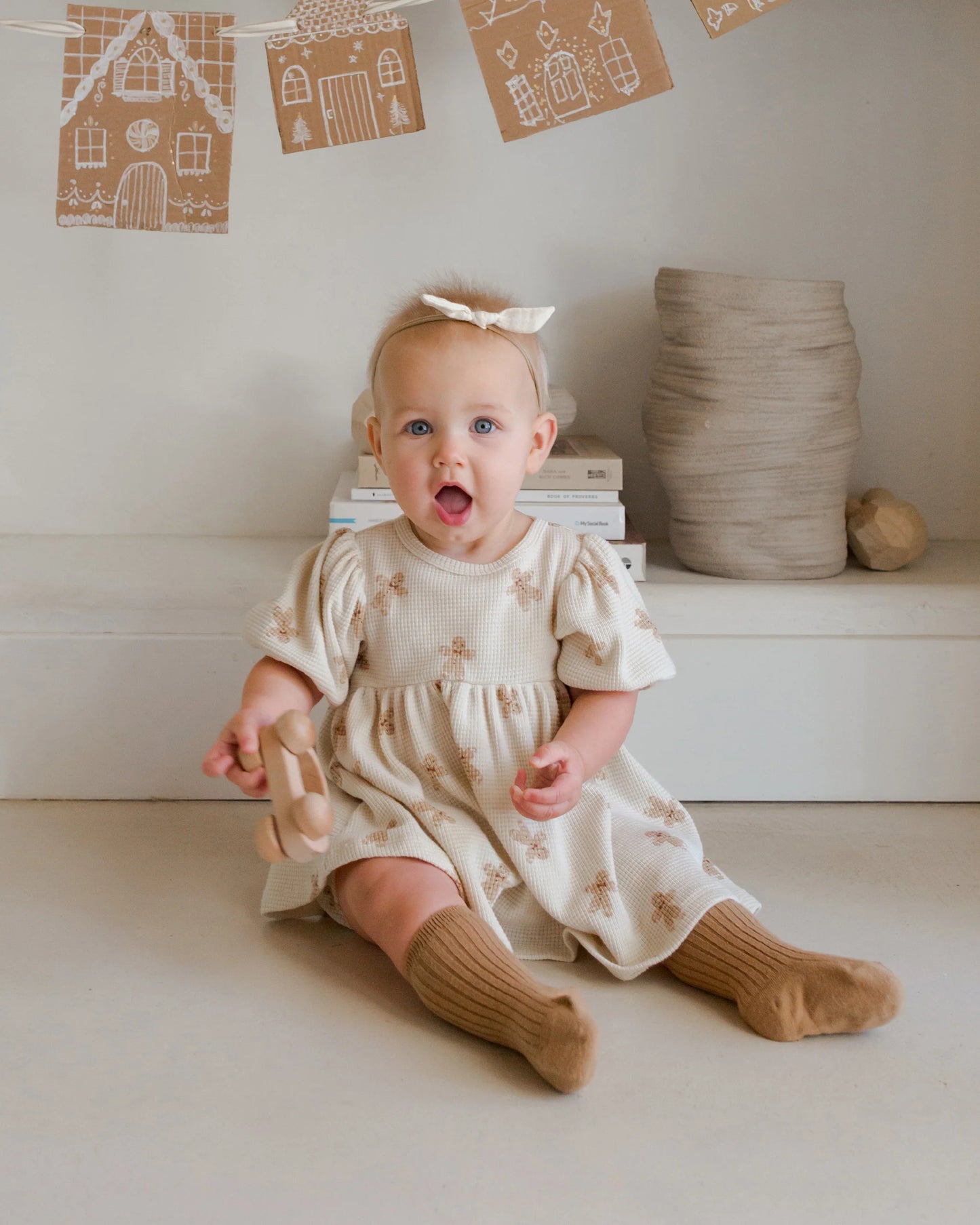 Gingerbread Waffle Holiday Dress