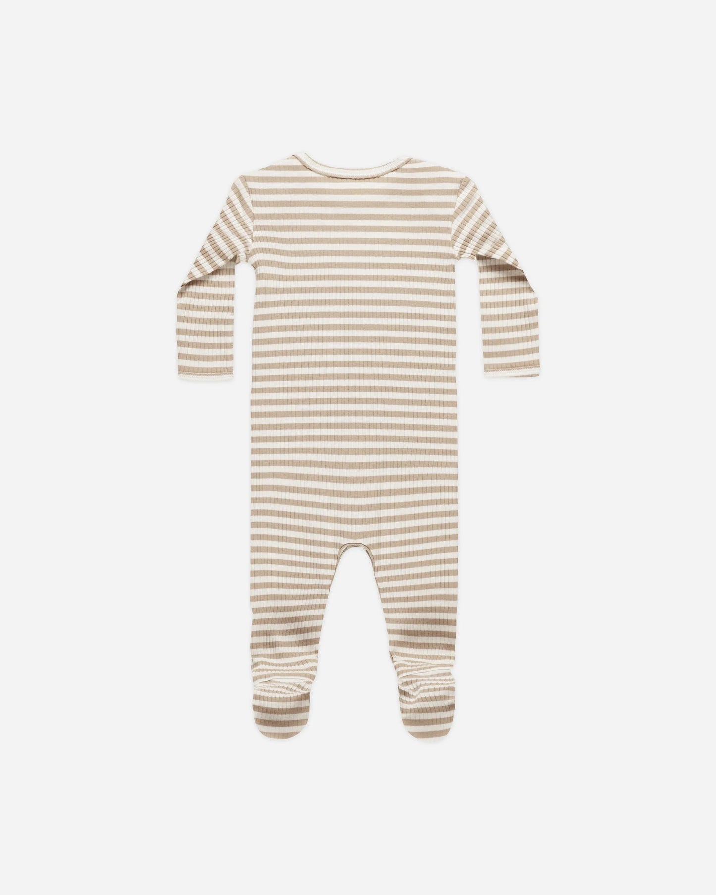 Striped Ribbed Footie