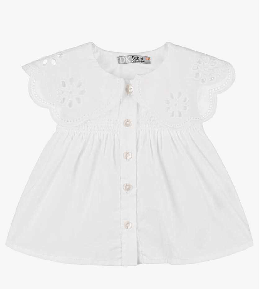 White Broderie Anglaise Blouse