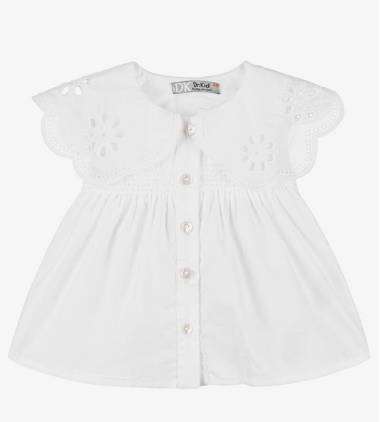 White Broderie Anglaise Blouse