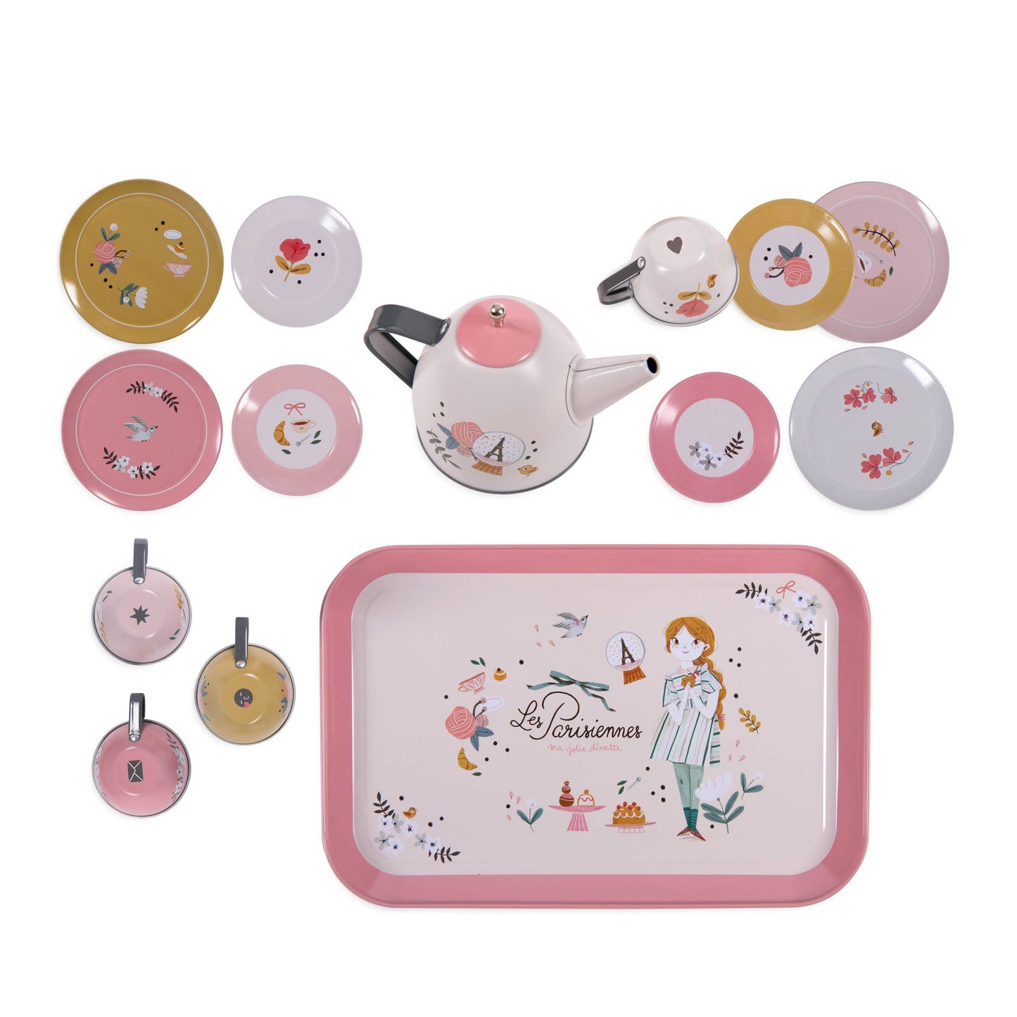 Parisian Tea Party Metal Set