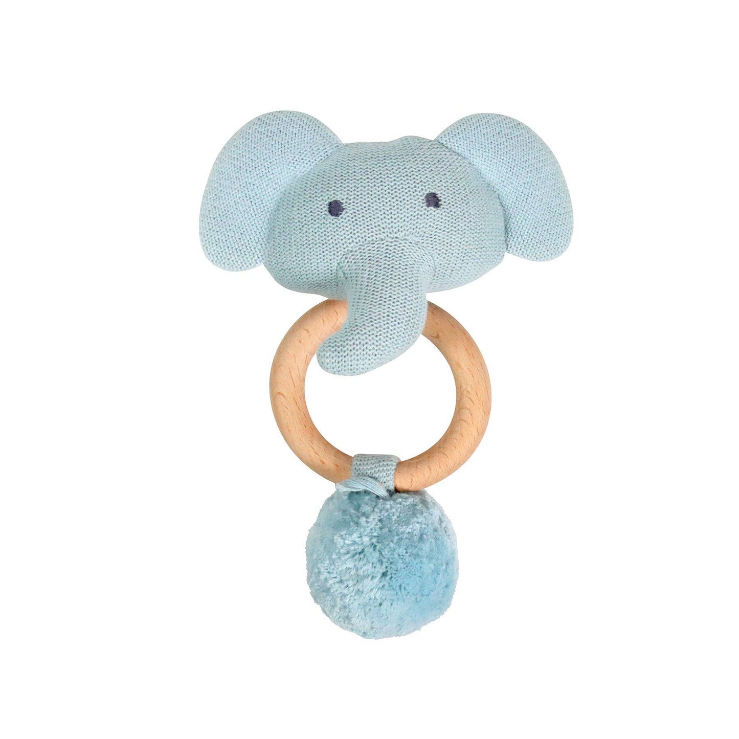 Organic Knit Elephant Rattle