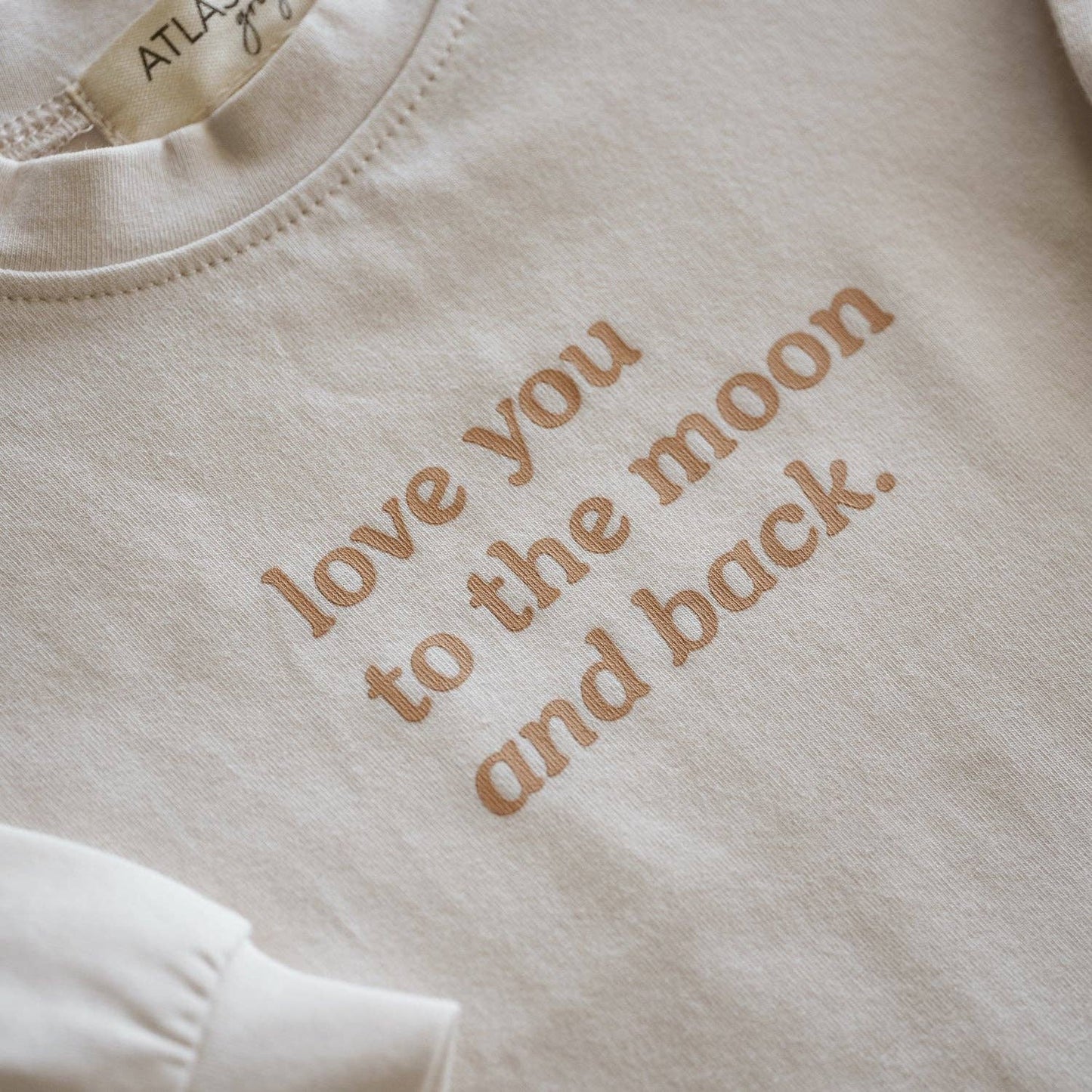 Love You To The Moon And Back Organic Longsleeve