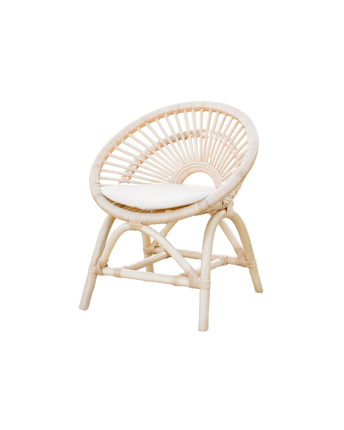 Rainbow Rattan Kids Chair