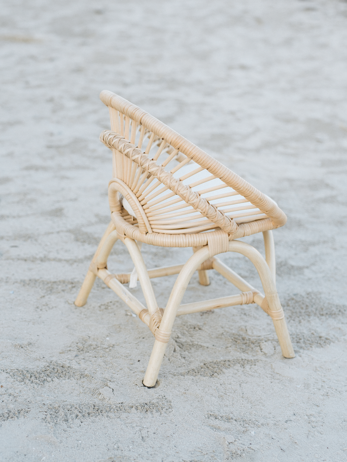 Rainbow Rattan Kids Chair