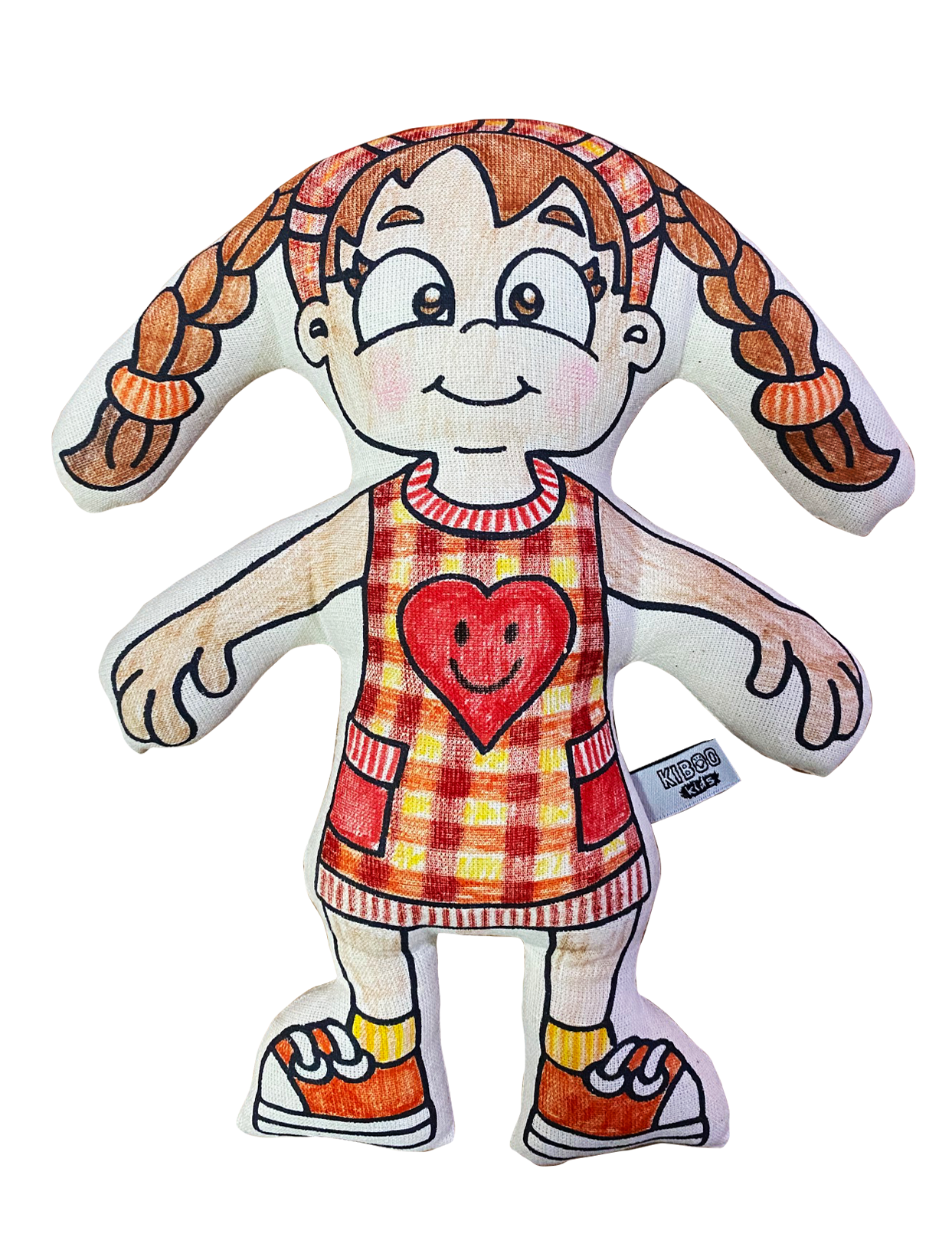 Color your Own - Doll with Braids