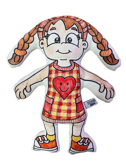 Color your Own - Doll with Braids