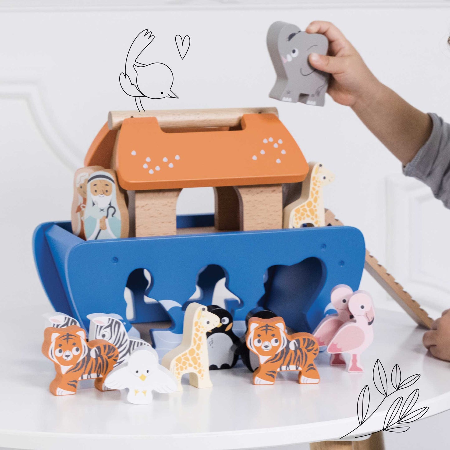 Noah's Ark & Animals Shape Sorter