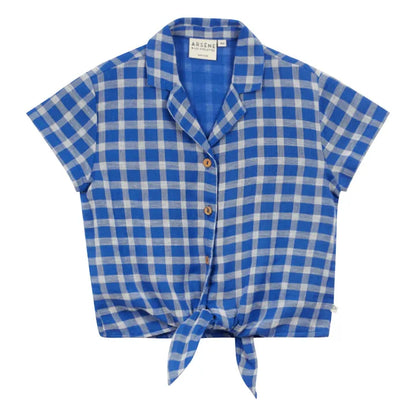 Bow Plaid Blouse
