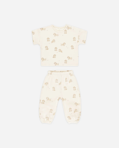 Jersey Tee + Pant Set || Puppies