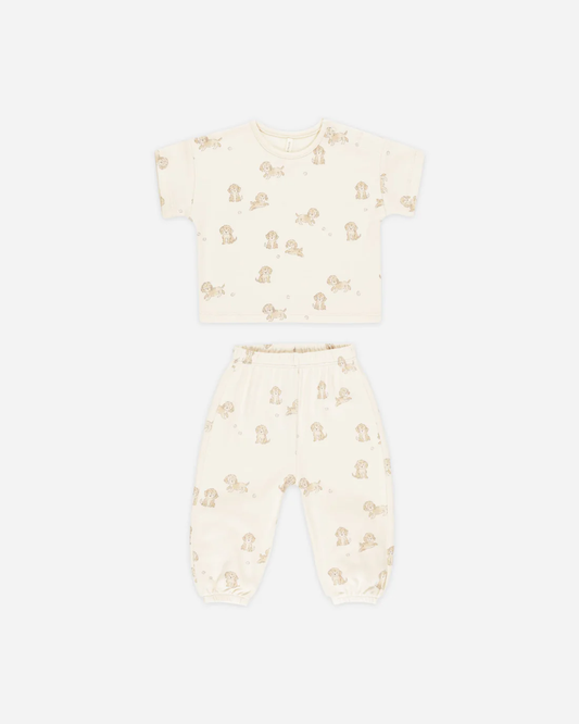 Jersey Tee + Pant Set || Puppies