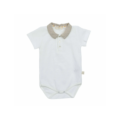 Ivory Collared Bodysuit
