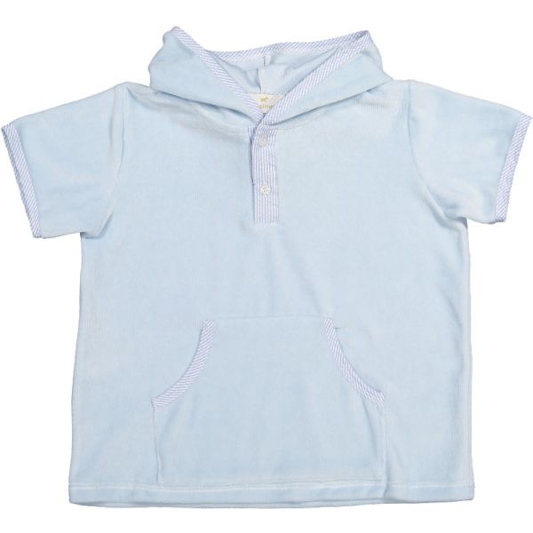 Blue Ditsy Striped Boy Cover-Up