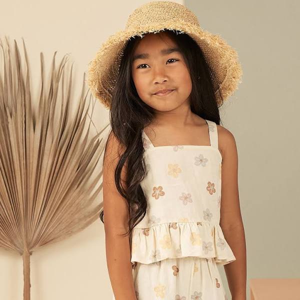 Kids Straw Bucket Hat