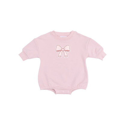 Bow Applique Sweatshirt Bubble