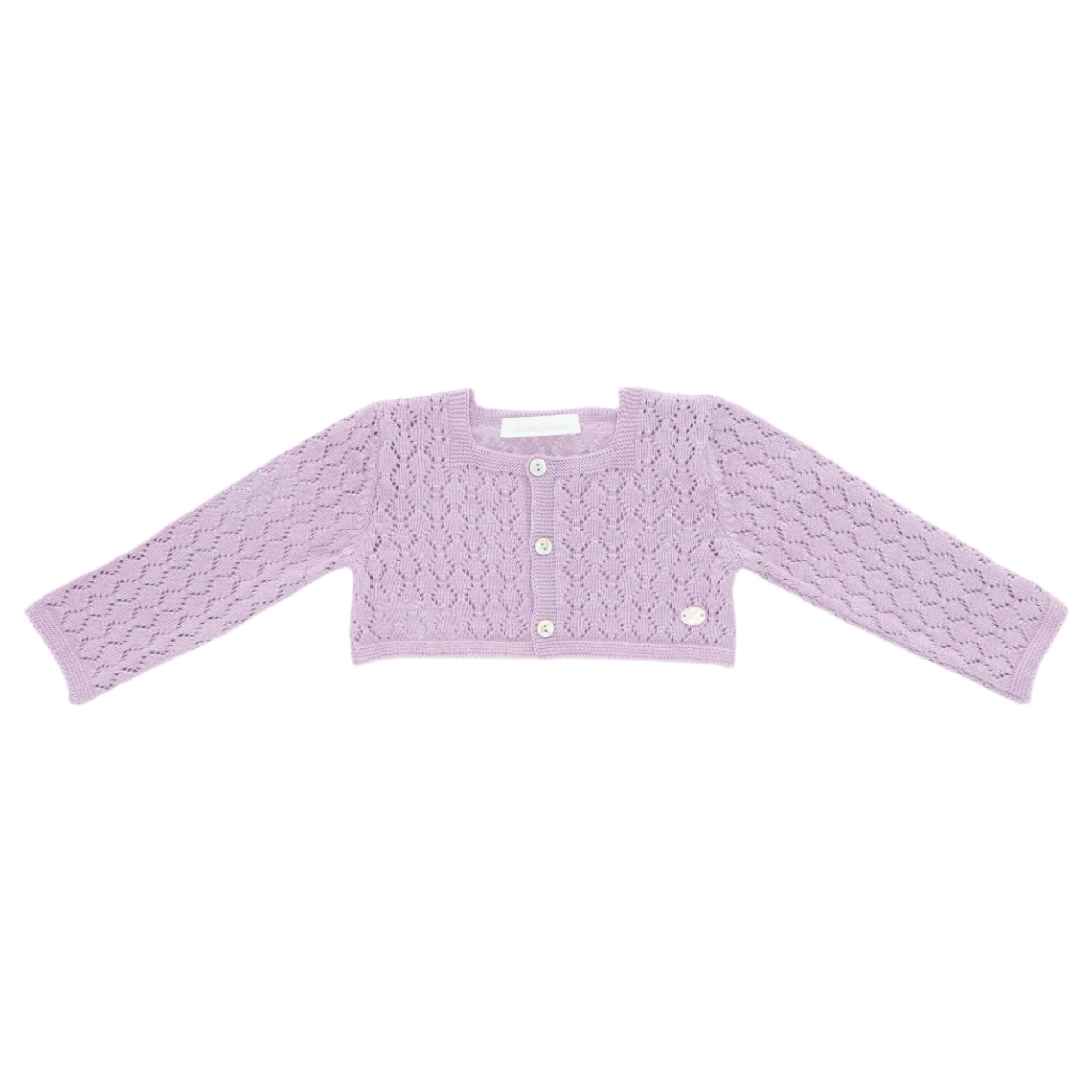 Cropped Lavender Cardigan