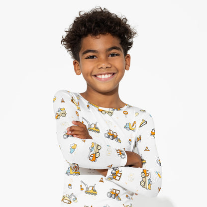 Love Trucks Bamboo Kids Pajamas